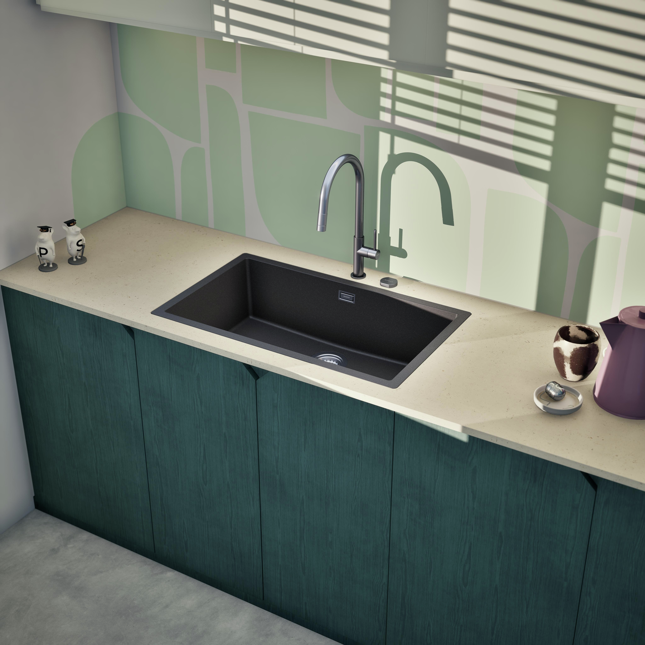 Dřez FORMHAUS D-100LS NERO